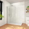 ELEGANT Walk In Shower Enclosure 8mm Easy Clean Glass Wetroom 1000mm Shower Screen Panel