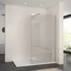 ELEGANT 1100mm Frameless Wet Room Shower Screen Panel 8mm Easy Clean Glass Walk In Shower Enclosure