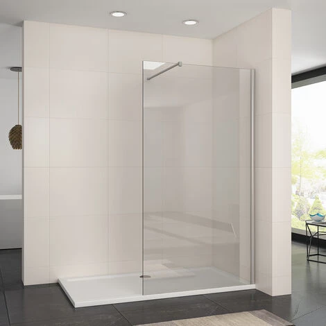 ELEGANT 1100mm Frameless Wet Room Shower Screen Panel 8mm Easy Clean Glass Walk In Shower Enclosure 1 ELEGANT 1100mm Frameless Wet Room Shower Screen Panel 8mm Easy Clean Glass Walk In Shower Enclosure