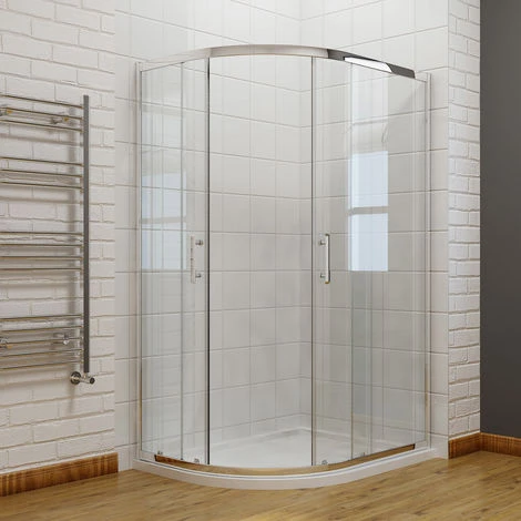 ELEGANT 900 X 800 Mm Quadrant Shower Cubicle Enclosure Sliding Door Easy Clean 2 ELEGANT 900 X 800 Mm Quadrant Shower Cubicle Enclosure Sliding Door Easy Clean - Image 2