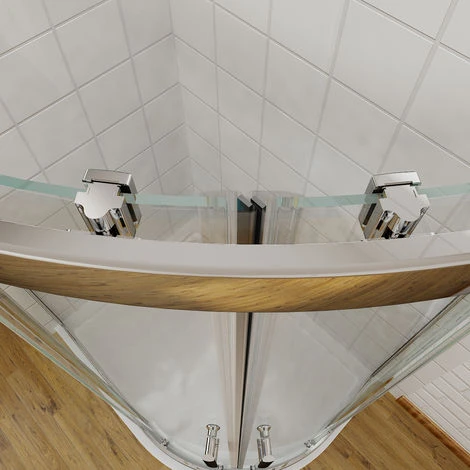 ELEGANT 900 X 800 Mm Quadrant Shower Cubicle Enclosure Sliding Door Easy Clean 4 ELEGANT 900 X 800 Mm Quadrant Shower Cubicle Enclosure Sliding Door Easy Clean - Image 4