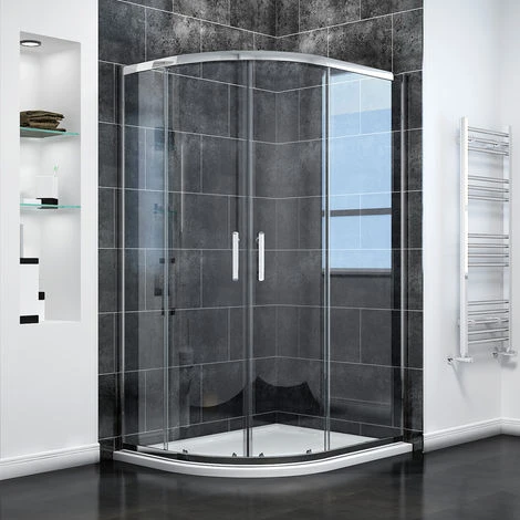 ELEGANT 900 X 800 Mm Sliding Door Quadrant Shower Cubicle Enclosure 1 ELEGANT 900 X 800 Mm Sliding Door Quadrant Shower Cubicle Enclosure