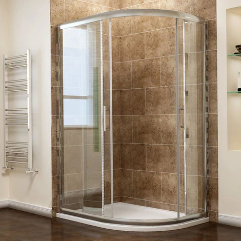 ELEGANT 1200x800mm Quadrant Sliding 6mm Tempered Safety Glass Cubicle Door Long Lasting Shower Enclosure 2 ELEGANT 1200x800mm Quadrant Sliding 6mm Tempered Safety Glass Cubicle Door Long Lasting Shower Enclosure - Image 2