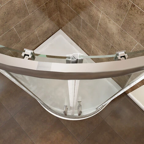 ELEGANT 1200x800mm Quadrant Sliding 6mm Tempered Safety Glass Cubicle Door Long Lasting Shower Enclosure 4 ELEGANT 1200x800mm Quadrant Sliding 6mm Tempered Safety Glass Cubicle Door Long Lasting Shower Enclosure - Image 4