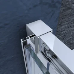 ELEGANT 1200mm Sliding Shower Door 6mm Toughened Glass Bathroom Screen Panel Reversible Shower Door For Bath -Bathroom Supplies Store 21538661 4