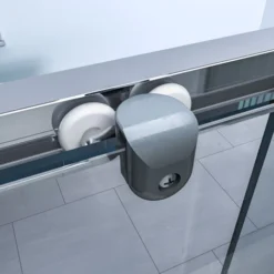 ELEGANT 1200mm Sliding Shower Door 6mm Toughened Glass Bathroom Screen Panel Reversible Shower Door For Bath -Bathroom Supplies Store 21538661 5