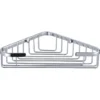 High Quality Rust Proof Stainless Steel “Clasico” Large Corner Bathroom / Bath Basket