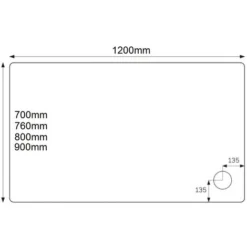 Hydro45 800 X 700mm White Rectangular Shower Tray -Bathroom Supplies Store 22290869 5