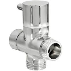 Chrome 3 Way Shower Head Forshower Bypass Valve Tee Adapter Tap