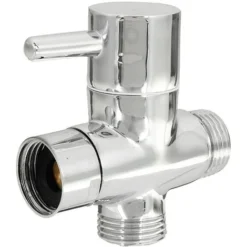 Chrome 3 Way Shower Head Forshower Bypass Valve Tee Adapter Tap -Bathroom Supplies Store 22919461 3