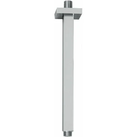 Vema Square Ceiling Mounted Shower Arm - Chrome 1 Vema Square Ceiling Mounted Shower Arm - Chrome