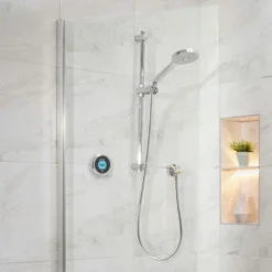 Aqualisa Optic Q Smart Shower Concealed Adjustable Head Gravity Pumped Chrome