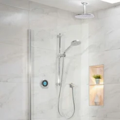 Aqualisa Optic Q Smart Shower Concealed Adjustable Head Fixed Ceiling Head