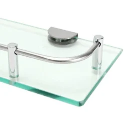 Livingandhome 60CM Wall Mounted Glass Shower Storage Caddy For Bathroom -Bathroom Supplies Store 23694793 4