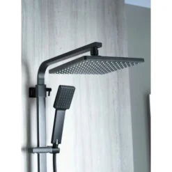 Aqualisa Deco Thermostatic Mixer Shower Square Bar Valve Black DECO.SQR.SC.MB -Bathroom Supplies Store 25844877 3