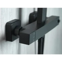 Aqualisa Deco Thermostatic Mixer Shower Square Bar Valve Black DECO.SQR.SC.MB -Bathroom Supplies Store 25844877 4