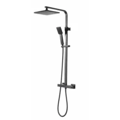 Aqualisa Deco Thermostatic Mixer Shower Square Bar Valve Black DECO.SQR.SC.MB -Bathroom Supplies Store 25844877 5