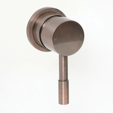Milano Amara - Modern Manual Mixer Shower Valve With 1 Outlet - Brushed Copper 1 Milano Amara - Modern Manual Mixer Shower Valve With 1 Outlet - Brushed Copper