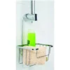 Croydex Shower Riser Rail Caddy In Chrome