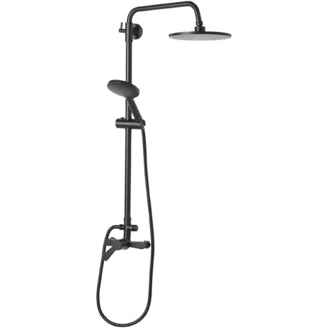Modern Mixer Shower Set Brass Rain Function Wall Hanging Matt Black Farin 5 Modern Mixer Shower Set Brass Rain Function Wall Hanging Matt Black Farin - Image 5