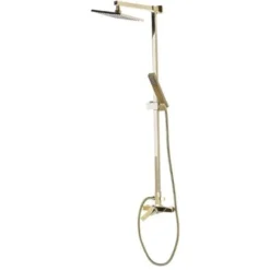 Modern Mixer Set Brass Rainfall Hand Shower Wall Mounted Gold Tagbo -Bathroom Supplies Store 27104060 4