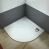 760x760x30mm Quadrant Stone Resin Tray+Waste For Shower Enclosure Doors Cubicle
