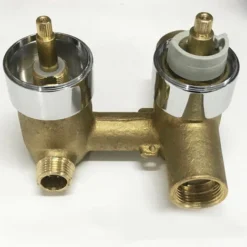 AICA Round Chrome Thermostatic Shower Mixer Bathroom Concealed Twin Head Valve Set -Bathroom Supplies Store 27729143 4