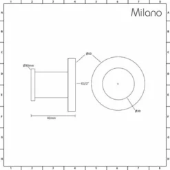 Milano Mirage - Modern Front Fix Chrome Bathroom Shower Round Body Jet - Pack Of 1 -Bathroom Supplies Store 27964949 3