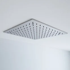 Milano Arvo - Chrome Modern 400mm Square Ceiling Mounted Recessed Shower Head 7 Milano Arvo - Chrome Modern 400mm Square Ceiling Mounted Recessed Shower Head -Bathroom Supplies Store 27964961 3