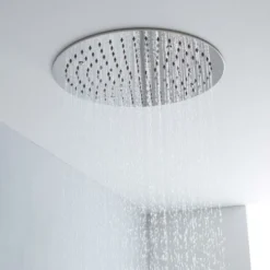 Milano Arvo - Chrome Modern 400mm Round Ceiling Mounted Recessed Shower Head -Bathroom Supplies Store 27965030 3