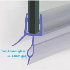 870mm Shower Seal For 6-8mm Glass Up To 14mm Gap