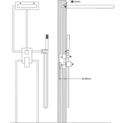 Shower System Stainless Steel 201 Silver VidaXL -Bathroom Supplies Store 28283419 3