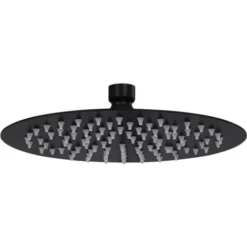 Rain Shower Head Stainless Steel 20 Cm Round Black VidaXL