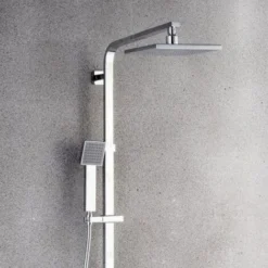 Chrome Wall Shower Column With Spout - Deneb 8 Chrome Wall Shower Column With Spout - Deneb -Bathroom Supplies Store 28355321 4