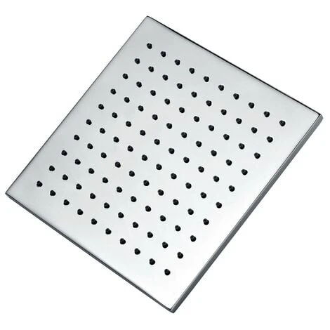 Square 200mm Fixed Shower Head Chrome Single Mode Rub Clean + Swivel Ball Joint 2 Square 200mm Fixed Shower Head Chrome Single Mode Rub Clean + Swivel Ball Joint - Image 2