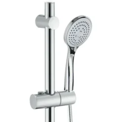 Chrome Stainless Steel Shower Riser Rail Kit + Shower Head + Hose + Soap Dish 7 Chrome Stainless Steel Shower Riser Rail Kit + Shower Head + Hose + Soap Dish -Bathroom Supplies Store 28374680 4