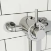 Exposed Modern Concentric Thermostatic Shower Mixer Valve Chrome - 1 Outlet