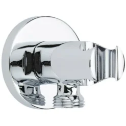 Milano Mirage - Modern Round Shower Outlet Elbow And Hand Shower Handset Bracket