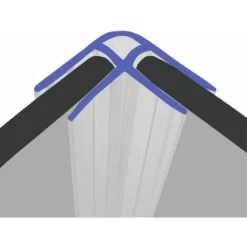 Vertical Corner Shower Seal For Screens, Doors Or Panels | Fits 4, 5 Or 6mm Glass | For 90°Joints | SEAL061 (80cm)