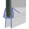 Shower Seal For Screens, Doors Or Panels | Fits 4, 5 Or 6mm Glass | Seals 5-10mm Gaps | SEAL086 (80cm)