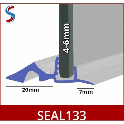 Bespoke Matki Shower Seal For Screens, Doors Or Panels | Fits 4, 5 Or 6mm Glass | SEAL133 (80cm) 2 Bespoke Matki Shower Seal For Screens, Doors Or Panels | Fits 4, 5 Or 6mm Glass | SEAL133 (80cm) - Image 2
