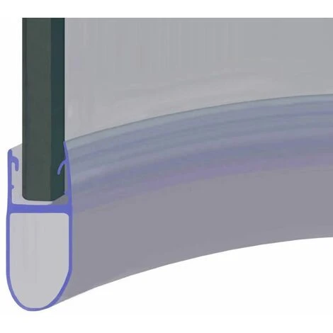 Pre Curved Shower Seal For Screens, Doors Or Panels | Fits 4, 5 Or 6mm Glass | Seals 11-16mm Gaps | SEAL029 (85cm) 1 Pre Curved Shower Seal For Screens, Doors Or Panels | Fits 4, 5 Or 6mm Glass | Seals 11-16mm Gaps | SEAL029 (85cm)