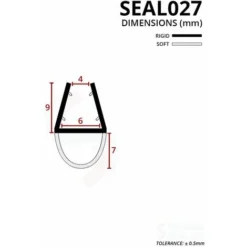 Pre Curved Shower Seal For Screens, Doors Or Panels | Fits 4, 5 Or 6mm Glass | Seals 3-7mm Gaps | SEAL027 (85cm) 5 Pre Curved Shower Seal For Screens, Doors Or Panels | Fits 4, 5 Or 6mm Glass | Seals 3-7mm Gaps | SEAL027 (85cm) -Bathroom Supplies Store 30151169 3