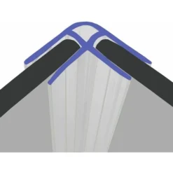 Vertical Corner Shower Seal For Screens, Doors Or Panels | Fits 8, 9 Or 10mm Glass | For 90°Joints | SEAL062 (80cm)