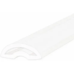 Shower Door Threshold Strip | Wetroom Barrier | Stick To Floor/Tray | Flexible Rubber Material | White Finish | SEAL119W (80cm)