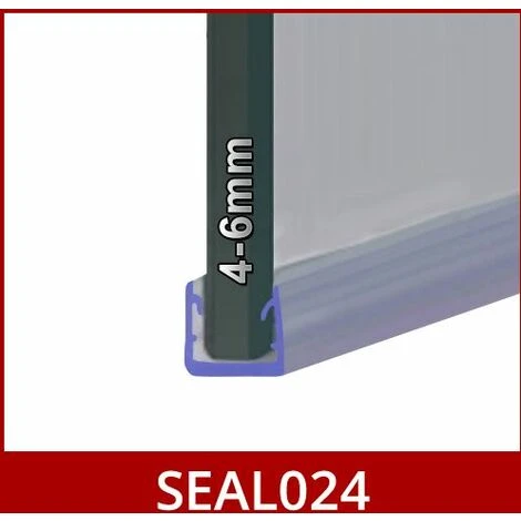 Shower Seal For Screens, Doors Or Panels | Fits 4, 5 Or 6mm Glass | For When There Is No Gap | SEAL024 (80cm) 2 Shower Seal For Screens, Doors Or Panels | Fits 4, 5 Or 6mm Glass | For When There Is No Gap | SEAL024 (80cm) - Image 2