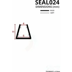Shower Seal For Screens, Doors Or Panels | Fits 4, 5 Or 6mm Glass | For When There Is No Gap | SEAL024 (80cm) 5 Shower Seal For Screens, Doors Or Panels | Fits 4, 5 Or 6mm Glass | For When There Is No Gap | SEAL024 (80cm) -Bathroom Supplies Store 30151488 3
