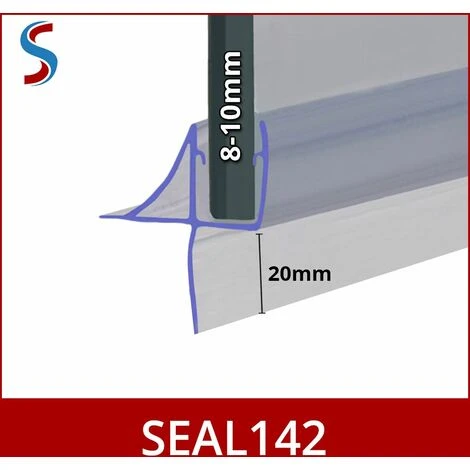 Shower Seal For Screens, Doors Or Panels | Fits 8, 9 Or 10mm Glass | Seals 15-20mm Gaps | SEAL142 (80cm) 2 Shower Seal For Screens, Doors Or Panels | Fits 8, 9 Or 10mm Glass | Seals 15-20mm Gaps | SEAL142 (80cm) - Image 2