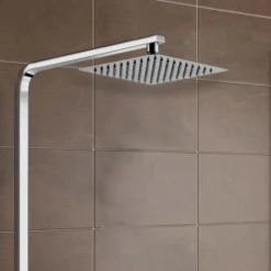 Edor 3 Way Exposed Square Thermostatic Shower Mixer Bathroom Twin Head Valve Set -Bathroom Supplies Store 31127275 3