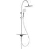 Overhead Shower Set With Tray AQUASTAR Chrome-Anthracite SCHÜTTE